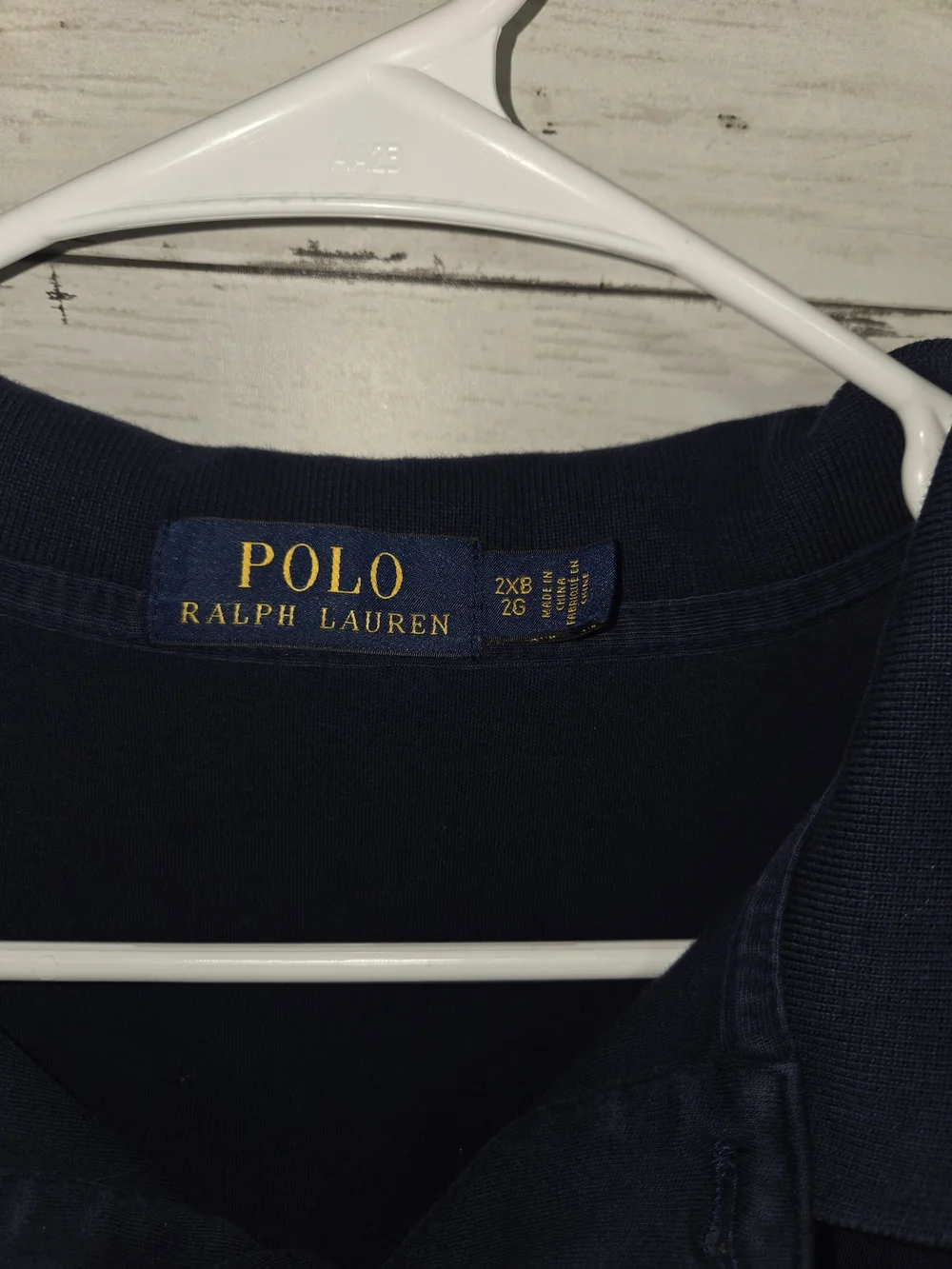 Ralph Lauren Navy Short-Sleeve Polo with White Pony Logo Size 2X Soft Comfy Prep